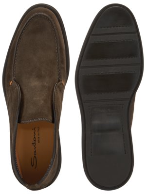 Slip On Desert Boots aus Veloursleder