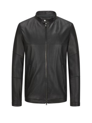 Genarbte Biker-Lederjacke