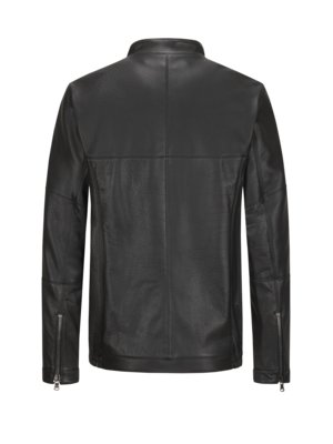 Genarbte Biker-Lederjacke