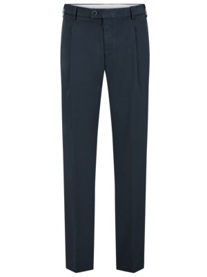 Chino Primo mit Stretchanteil und Bundfalte, Regular Fit