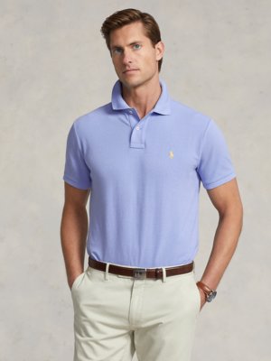 Piqué-Poloshirt aus Baumwolle, Custom Slim Fit