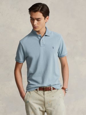 Piqué-Poloshirt aus Baumwolle, Slim Fit