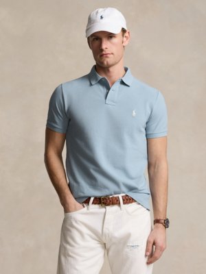 Piqué-Poloshirt aus Baumwolle, Slim Fit