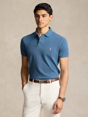 Piqué-Poloshirt aus Baumwolle, Slim Fit