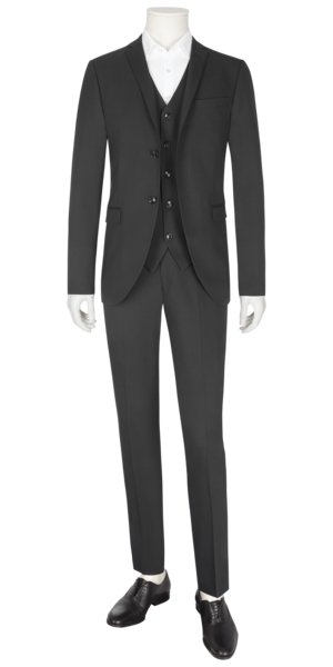  3-teiliger Baukasten-Anzug mit Stretchanteil, Slim Fit