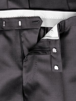 Baukasten-Anzughose aus feiner Schurwolle, Sole, Shaped Fit