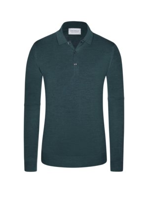 Poloshirt mit Natural-Stretch,100% Schurwolle